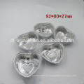 China Mini forma de corazón Cake Pan cacerolas pastel de aluminio Fabricante